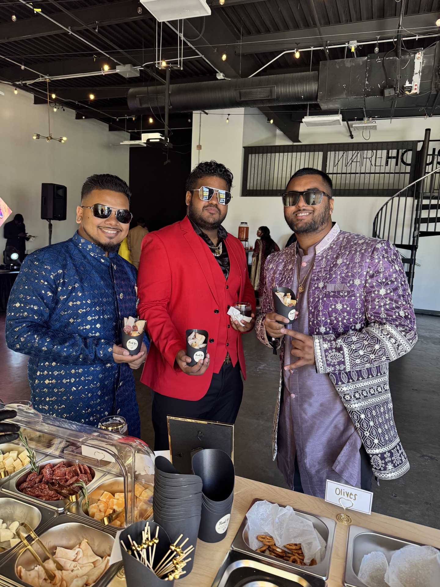 Guest enjoying grazing cup